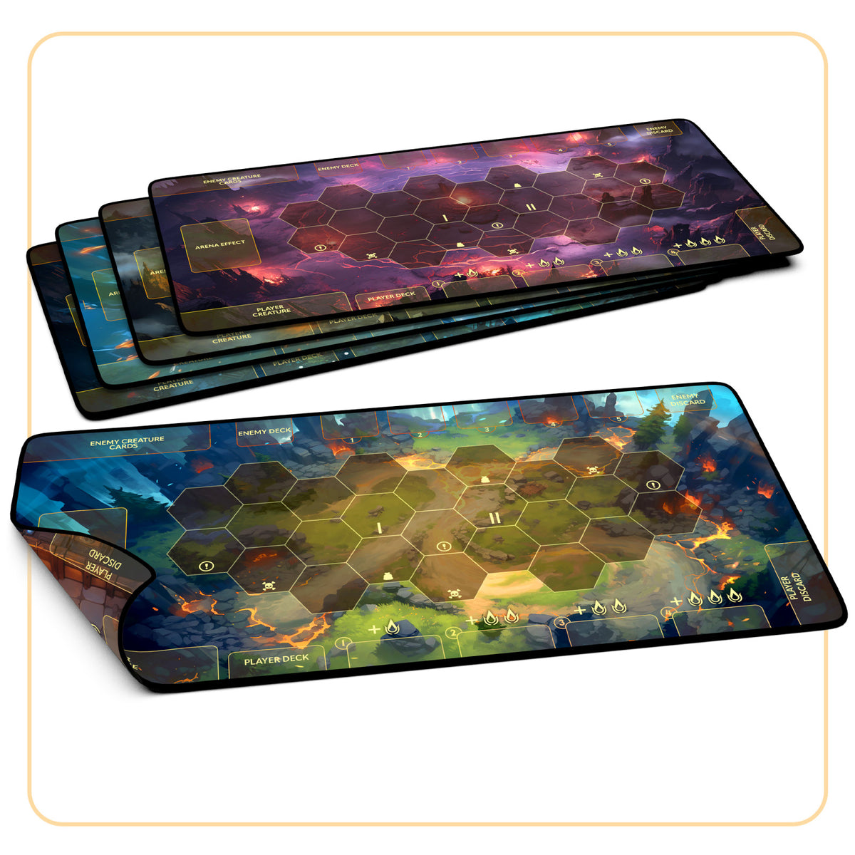 Dragon Eclipse - Arena Playmats (Set of 5) – Hermit Merchant