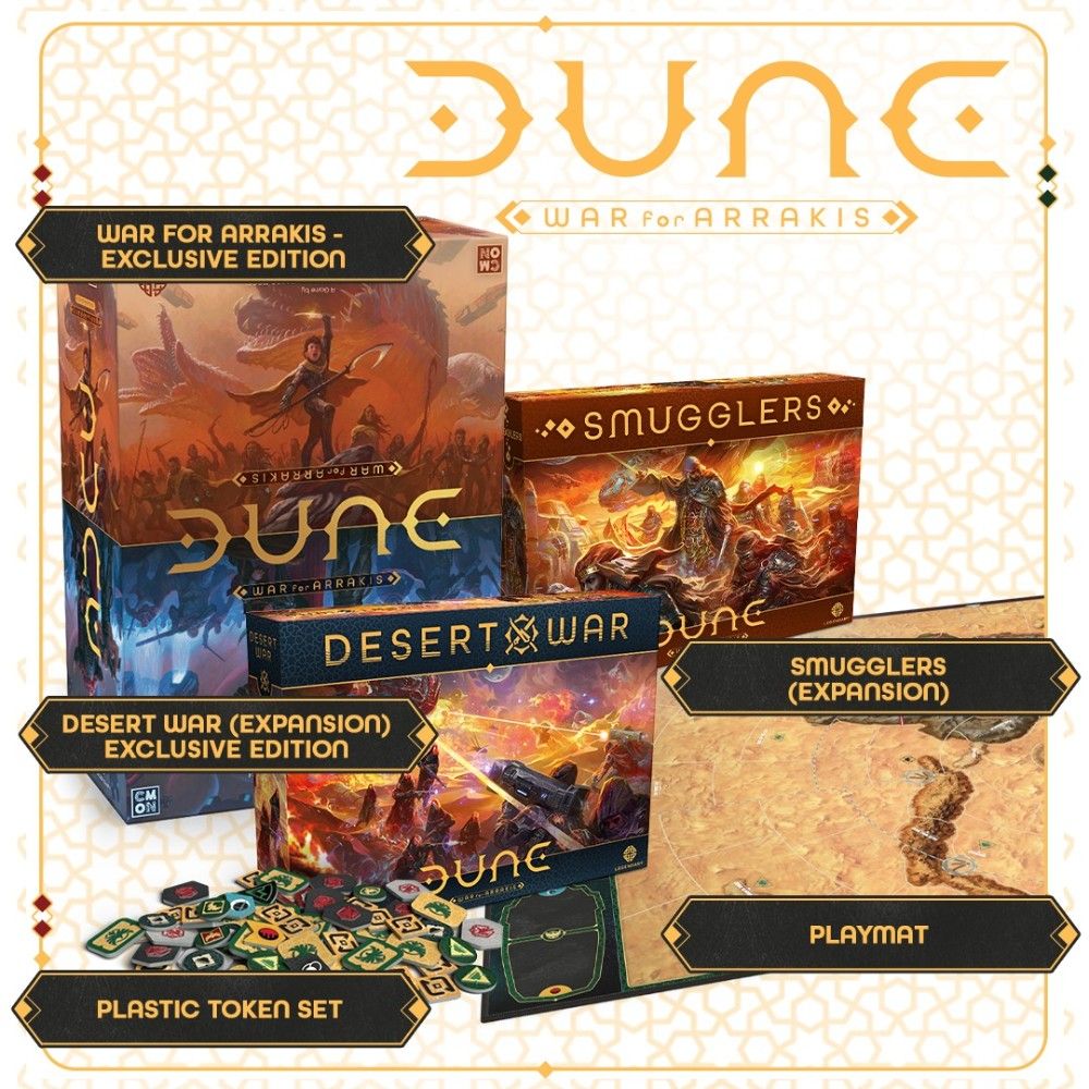 (Preorder) Dune: War for Arrakis - Retail Pledge Desert War - All In (w/o Spacing Guild)
