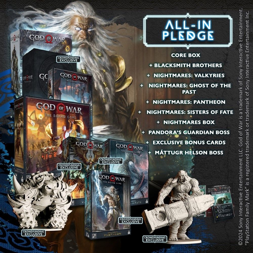 (Preorder) God of War: The Board Game - Retail Pledge: All In
